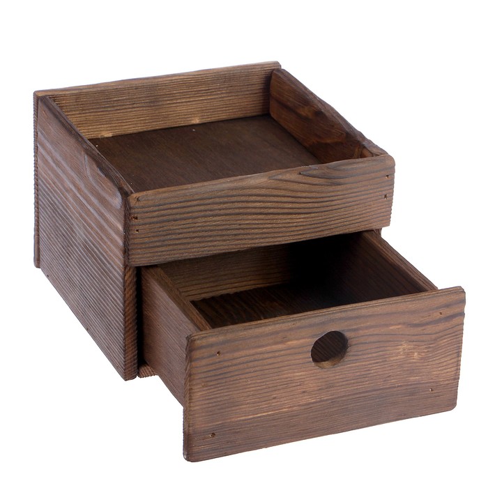 Выдвижной ящик, брашированный, 15х15см