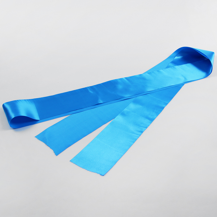 Лента атласная, ширина 10 см, бирюзовая, 3 м