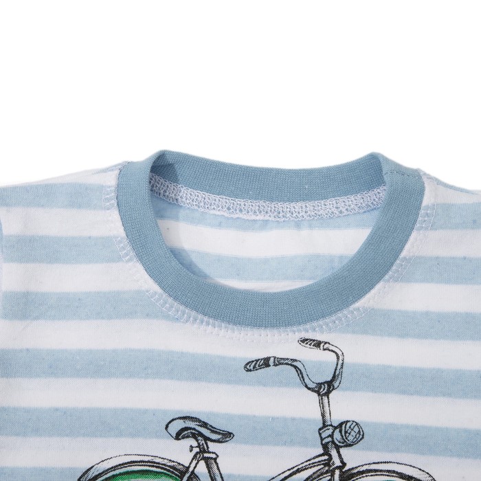 Комплект для девочки (футболка, бриджи) "Fruity bike" 6211 цвет голубой, р-р 40