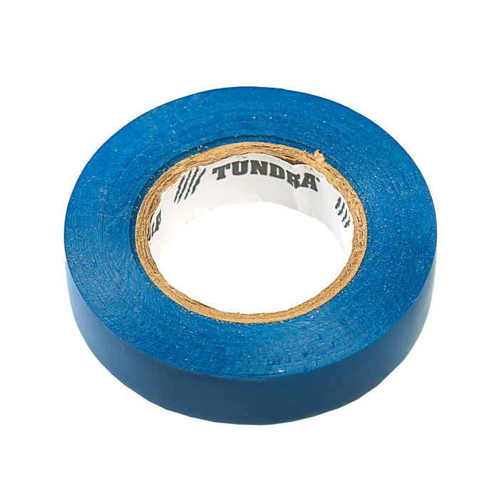 Изолента TUNDRA, ПВХ, 15 мм х 20 м, 130 мкм, набор (черный, синий, красный, белый, желтый)