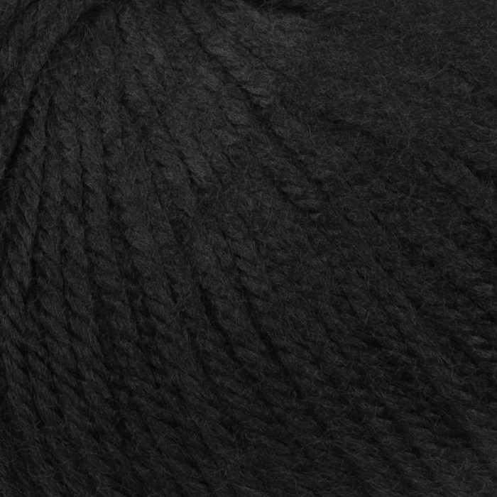 Пряжа "Семицветик" 100% акрил 100гр/180м (003 черный)