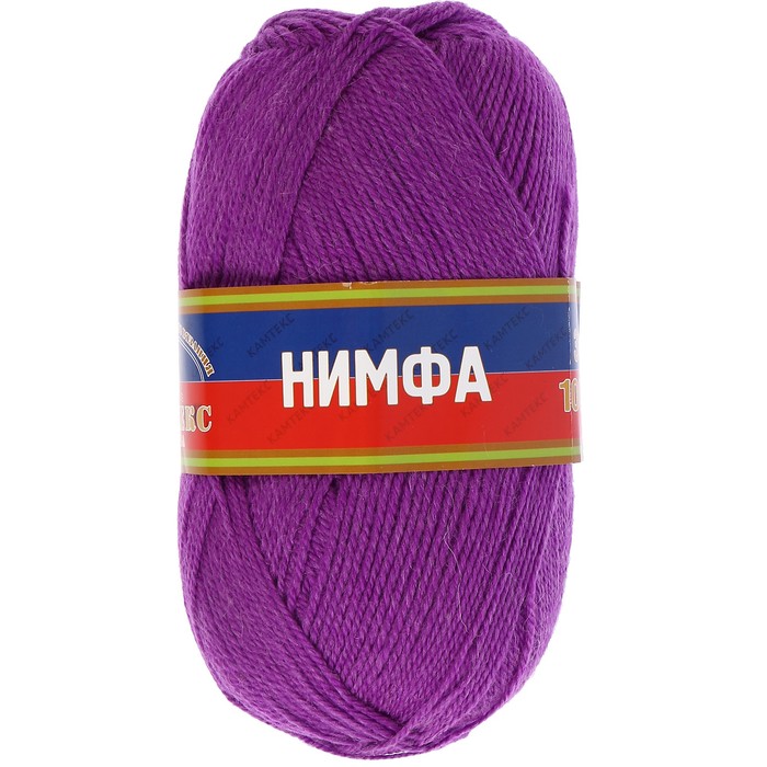 Пряжа "Нимфа" 35% импортная п/т шерсть, 65% акрил 300м/100гр (059 сир. персид)