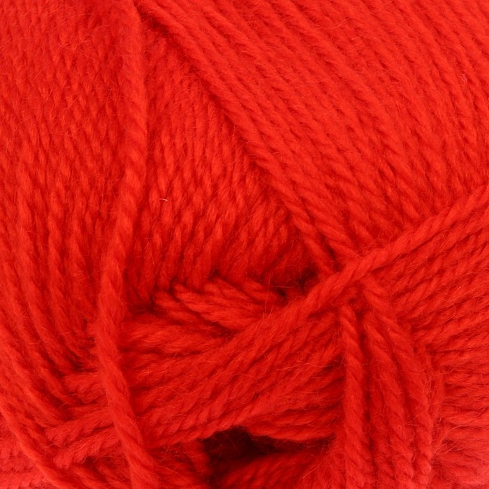 Пряжа "Соната" 50% имп. п/т шерсть 50% акрил 250м/100гр (223 алый)