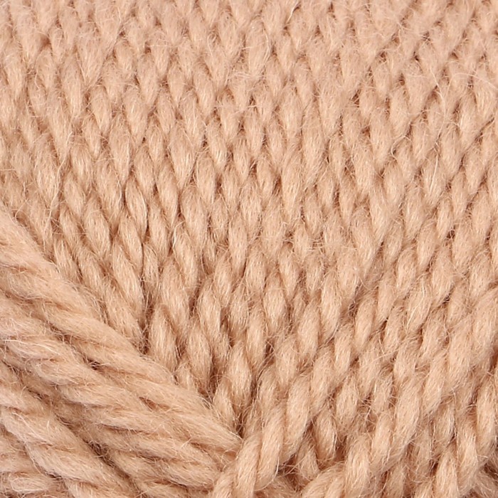 Пряжа "Пышка" 100% импортная п/т шерсть 3-х нит. 110м/100гр (006 св. бежев)
