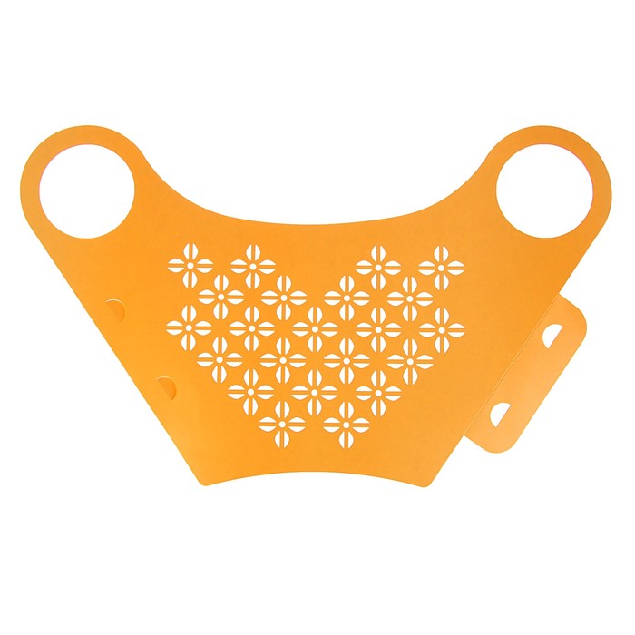 Пакет для цветов с вырубкой "Кувшин", оранжевый, 37 х 18 см