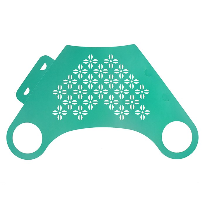 Пакет для цветов с вырубкой "Кувшин", светло-бирюзовый, 37 х 18 см