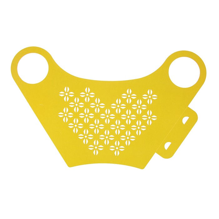 Пакет для цветов с вырубкой "Кувшин", желтый, 37 х 18 см