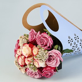 

Пакет для цветов с вырубкой "Кувшин", сиреневый, 37 х 18 см