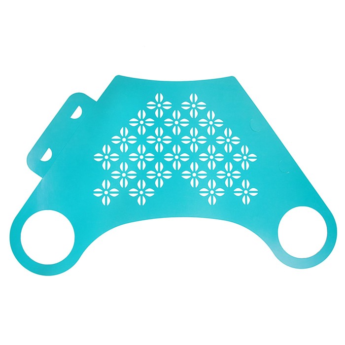 Пакет для цветов с вырубкой "Кувшин", мятный, 37 х 18 см