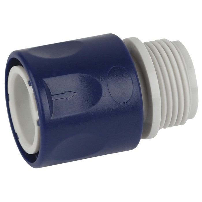 Коннектор с внешней резьбой, 3/4" (19 мм), пластик