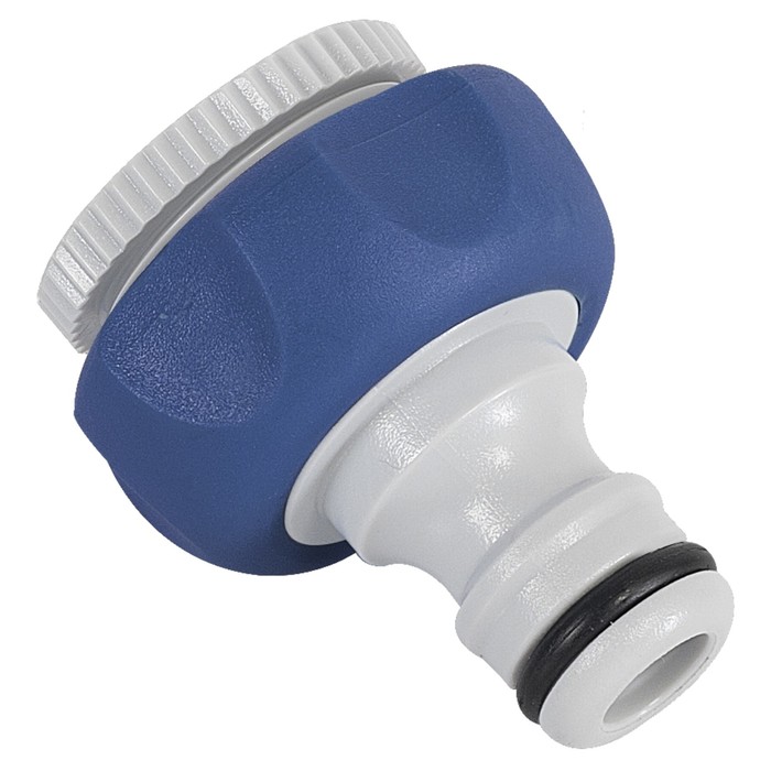 Штуцер, внутренняя резьба, 1/2" (12 мм) — 3/4" (19 мм), пластик