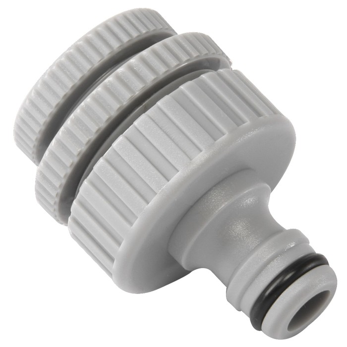 Штуцер, внутренняя резьба, 1/2" (12 мм) — 3/4" (19 мм) — 1" (25 см), пластик