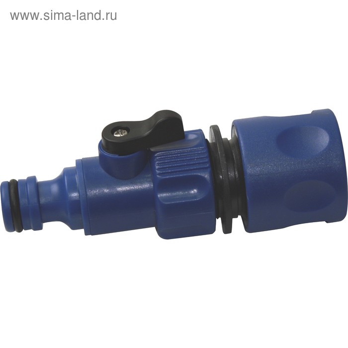 Клапан регулирующий, цанговое соединение 1/2 (12 мм), быстросъёмное соединение, пластик клапан регулирующий gardena 2976 1 2