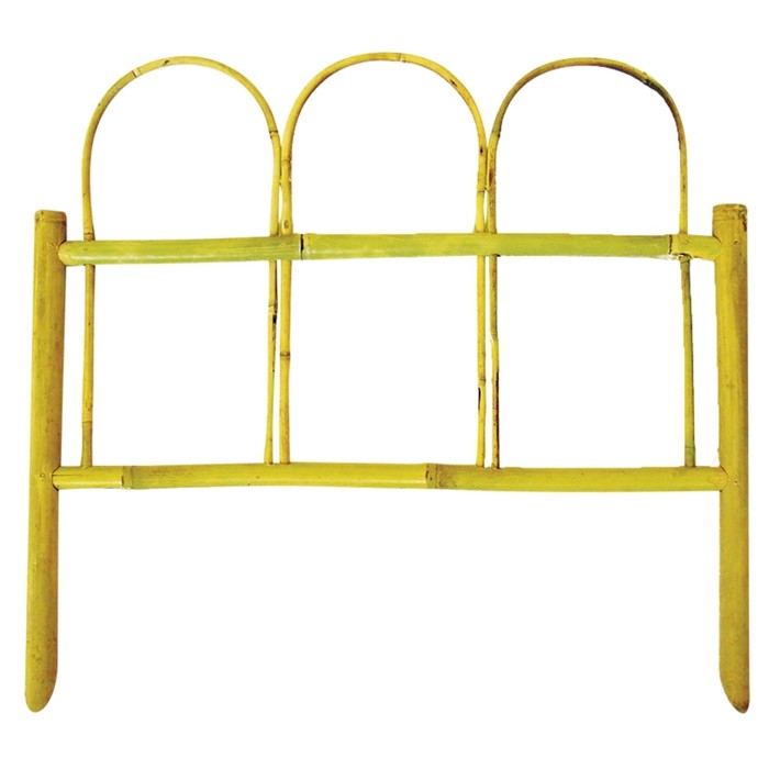 Ограждение декоративное, 35 х 50 см, 1 секция, бамбук, "Дуга"