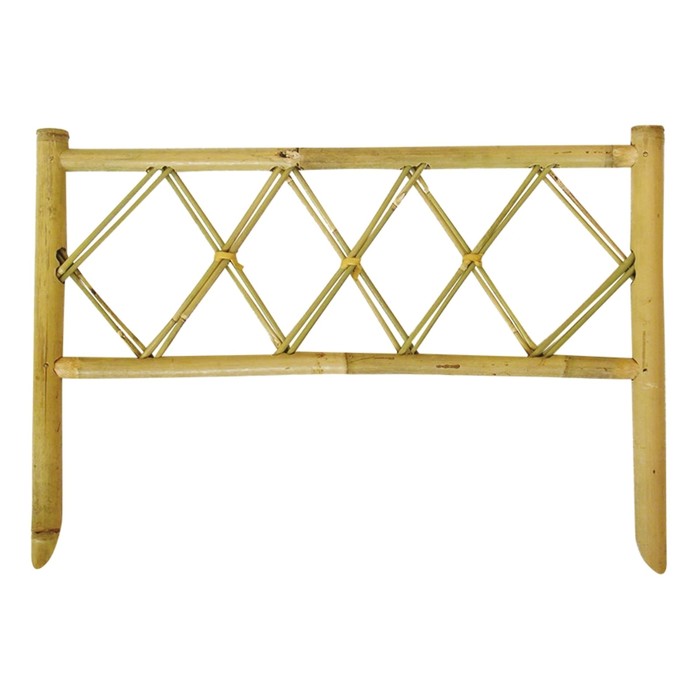 Ограждение декоративное, 35 х 50 см, 1 секция, бамбук,"Ромб"