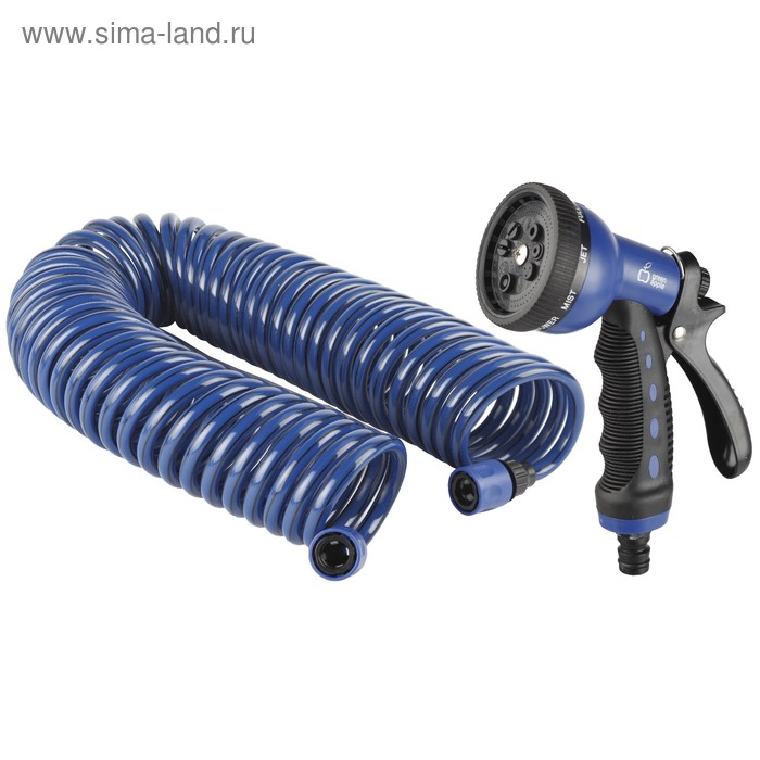 

Шланг спиральный, d = 9 мм (3/8"), L = 15 м, комплект фитингов, наконечник для полива