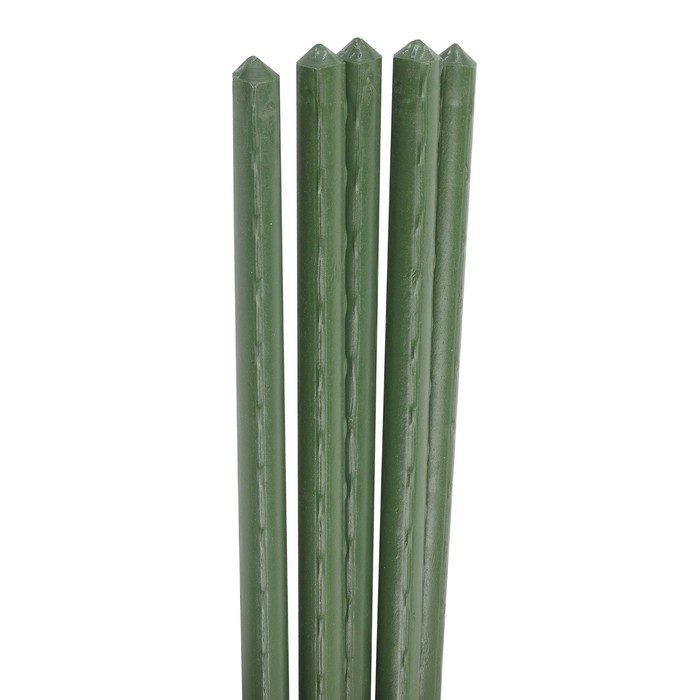 Колышек для подвязки растений, h=180 см, d=1.1 см, набор 5 шт., металл в пластике