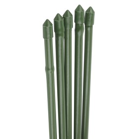 Колышек для подвязки растений, h = 180 см, d = 0.8 см, набор 5 шт., металл в пластике, «Бамбук»