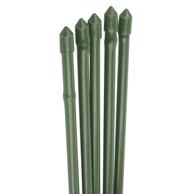 Колышек для подвязки растений, h = 75 см, d = 1,1 см, набор 5 шт., металл в пластике, «Бамбук»