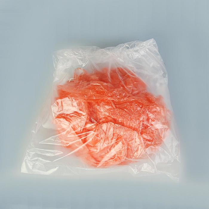Бахилы оранжевые стандарт прочные, 400x120мм., 14 мкм., 1,5 гр.