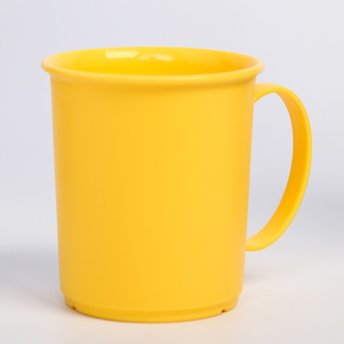 Кружка 180 мл, детская, пластиковая, цвет жёлтый