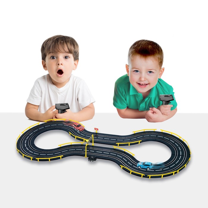 Автотрек "Драйв", работает от сети, 2 машины, длина трасы 331 см