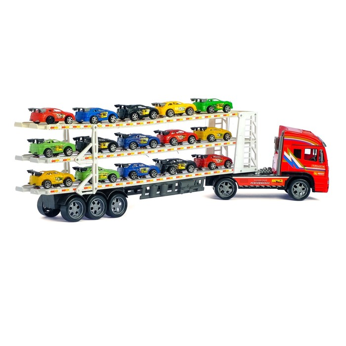 Грузовик инерционный "Автовоз" с машинами