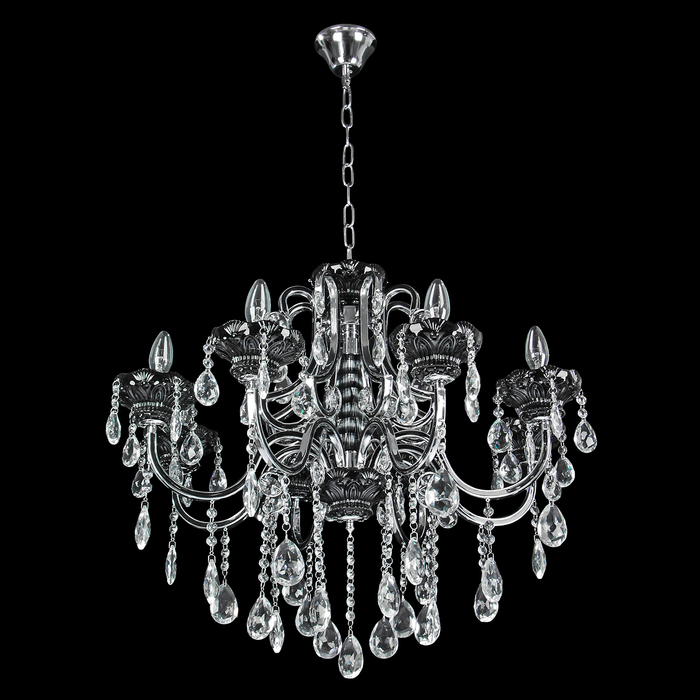 Люстра 6505-8 хрусталь "Бархатная ночь" Е14