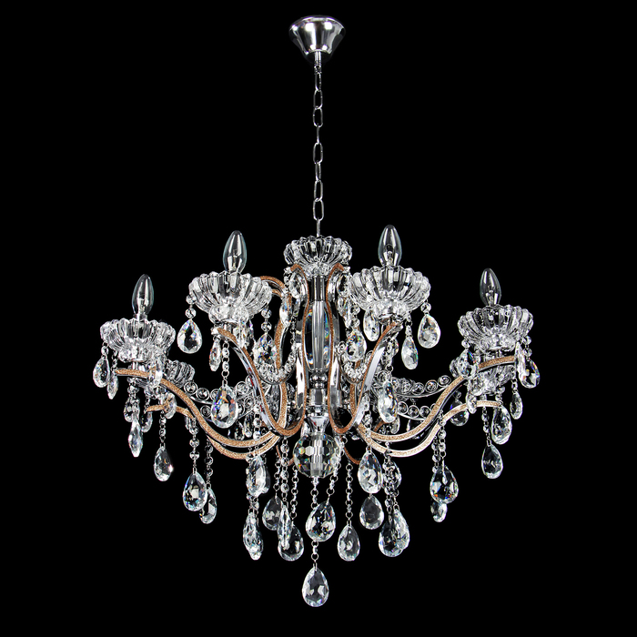 Люстра 1582-8 хрусталь "Весенняя капель" Е14