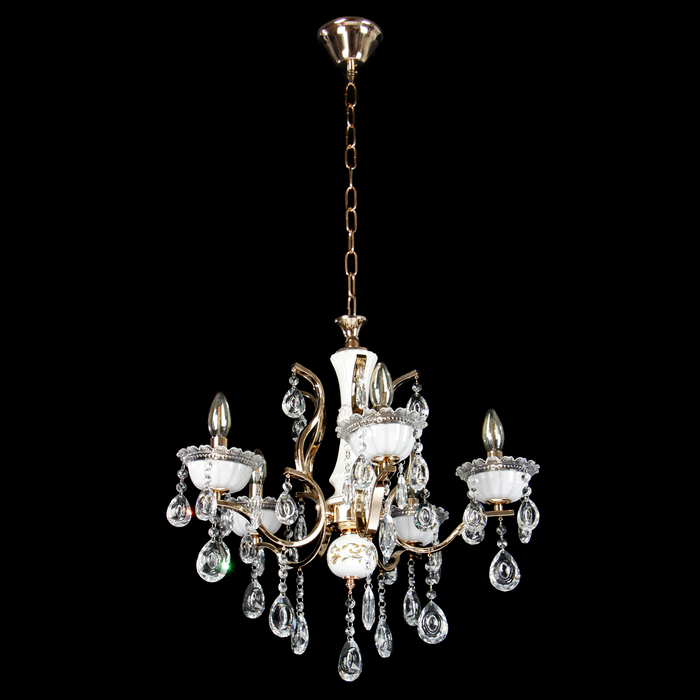 Люстра 1611-5 хрусталь "Утренняя роса" Е14