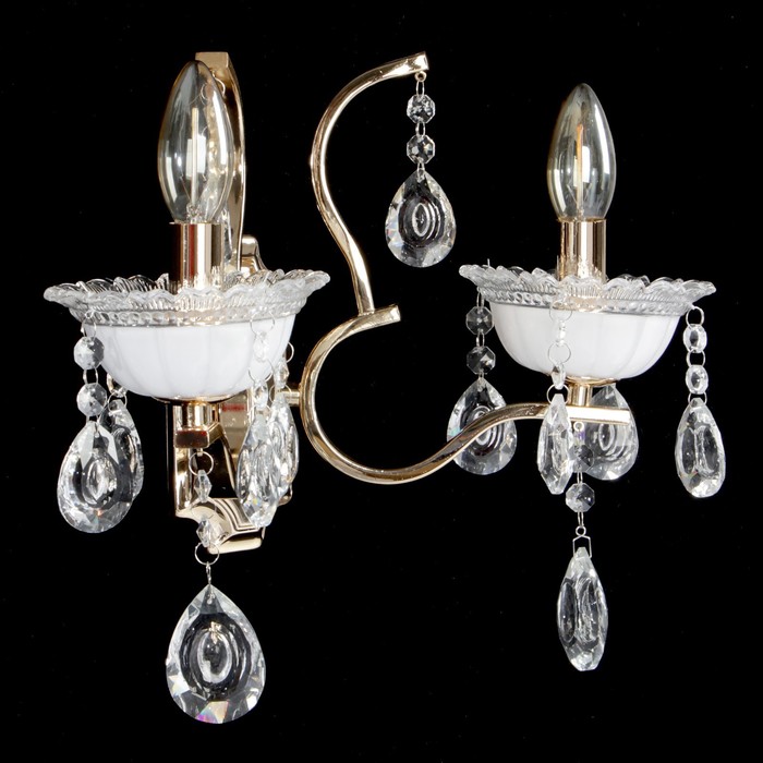 Бра 1611-2W хрусталь "Утренняя роса" 2 рожка Е14