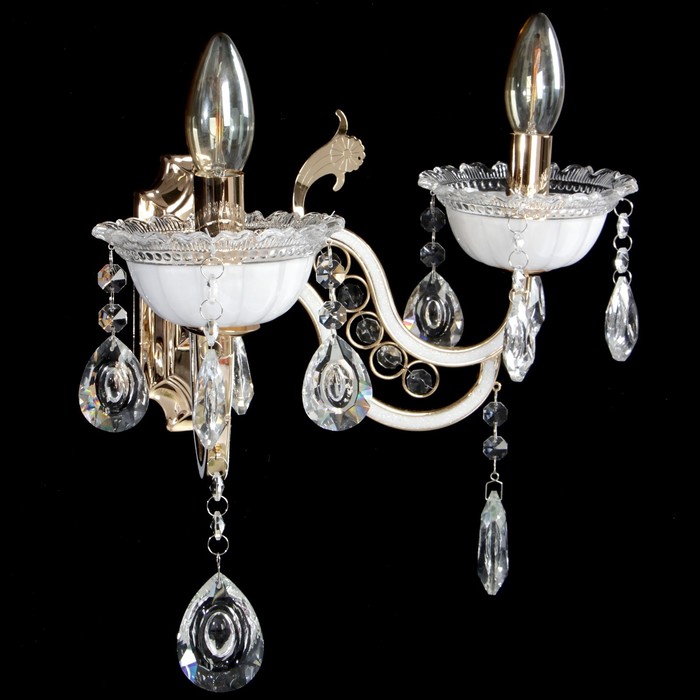 Бра 1569-2W хрусталь "Селена" 2 рожка Е14