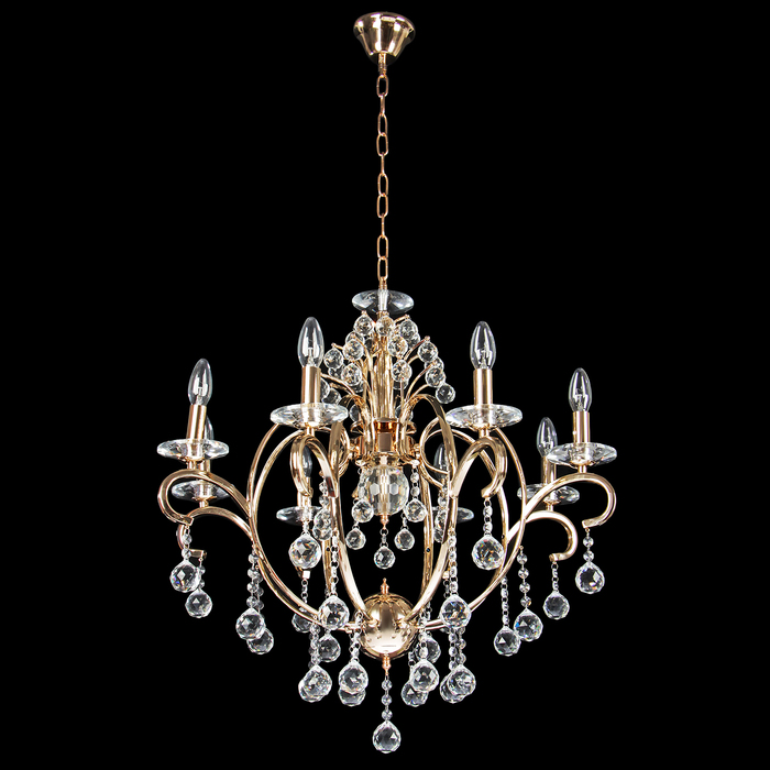 Люстра 15556-8 хрусталь "Элегия" Е14