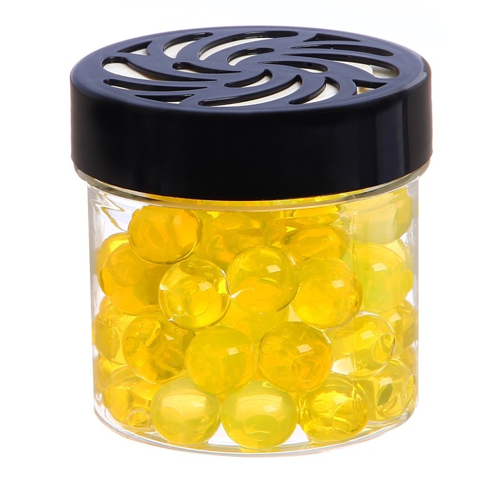 Ароматизатор на панель в банке с гелевыми гранулами "Ваниль"