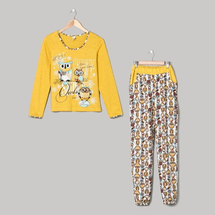 Пижама женская (джемпер, брюки)1205 цвет МИКС, р-р 48