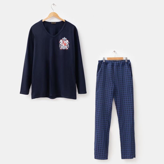 Комплект мужской (джемпер, брюки) Оскар цвет чёрный, р-р 50