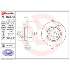 

Диск тормозной Brembo 08A26810