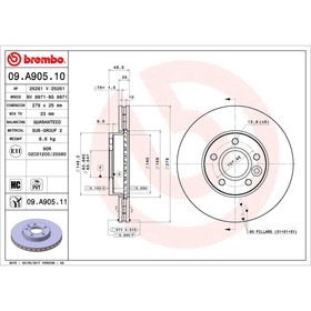 

Диск тормозной Brembo 09A90510