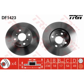 

Диск тормозной TRW DF1423