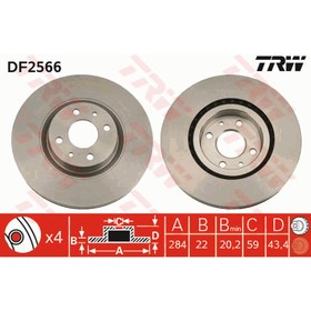 

Диск тормозной TRW DF2566