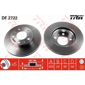 

Диск тормозной TRW DF2722