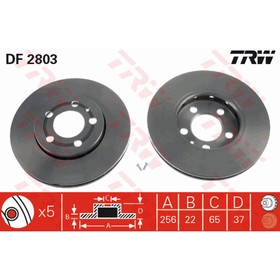 

Диск тормозной TRW DF2803
