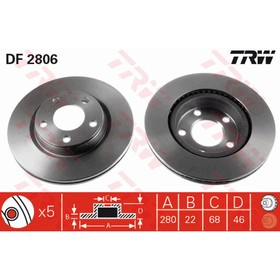 

Диск тормозной TRW DF2806