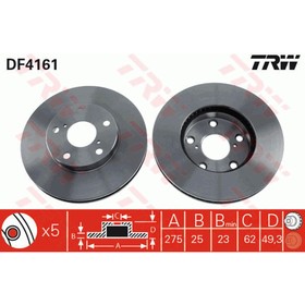 

Диск тормозной TRW DF4161