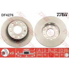 

Диск тормозной TRW DF4276