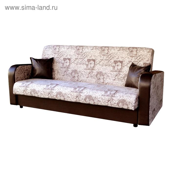 Диван-кровать «Непал Эконом» Гарден 03+экокожа коричневая диван угловой непал 3 ткань дублин 2 коричневая экокожа