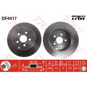 

Диск тормозной TRW DF4417