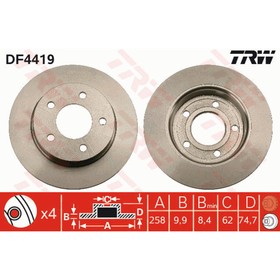 

Диск тормозной TRW DF4419