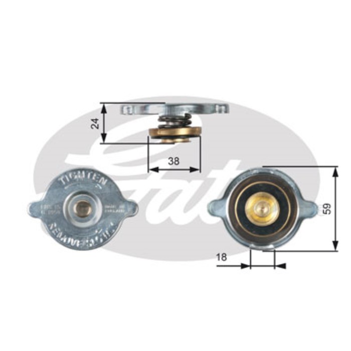 Крышка радиатора Gates RC113