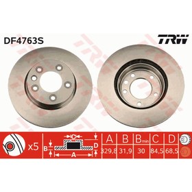 

Диск тормозной TRW DF4763S